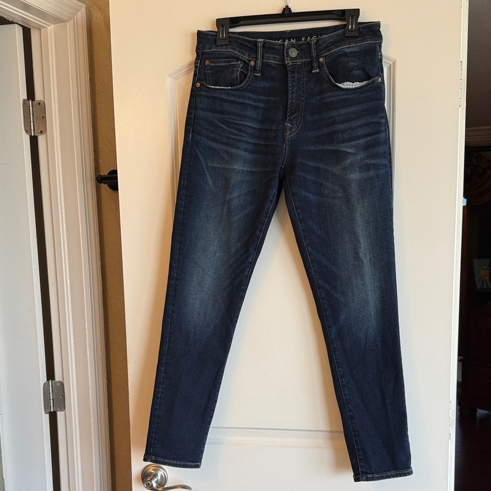 American Eagle Outfitters Dark Blue Straight Jeans